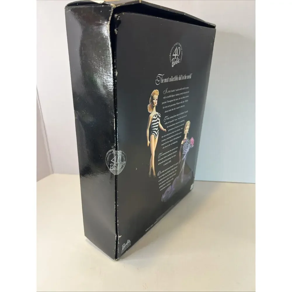 Barbie 1999 40th Anniversary Collector Edition w Black Dress Mattel # 21364 Rare